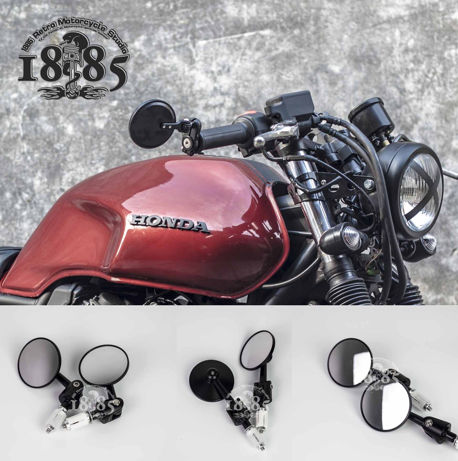 CB400 metal motorcycle parts modified retro folding handle rear mirror mirror mirror mirror