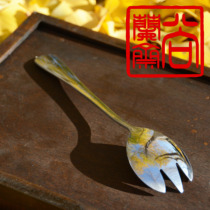 (Shang Lanzhai) Touch the fork and spoon to increase the blessing auspicious luck smooth and complete purification of the body and mind
