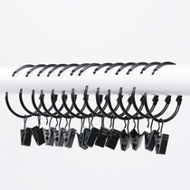Black open curtain ring Roman ring Roman ring open ring open mouth pull ring curtain ring hanging ring open buckle