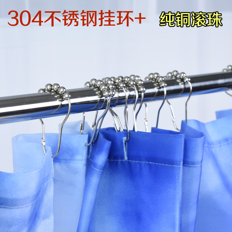 SUS304 Stainless Steel Gourd Type 5 Beads Ball Bearing Metal Bath Curtain Hook Bath Curtain Ring Metal Hook Bath Curtain accessories