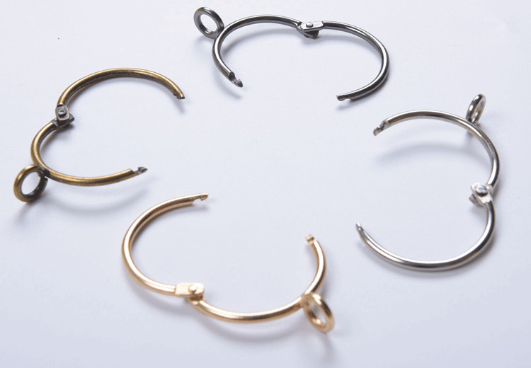 rèm cửa mở tròn treo vòng mở khóa vòng vòng Roman rèm, vòng khai mạc để sống màn khóa treo chuông - Phụ kiện rèm cửa dây buộc rèm cửa kim loại