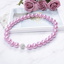 Simple magnet curtain buckle magnetic curtain hook installed drill - head pearl curtain button