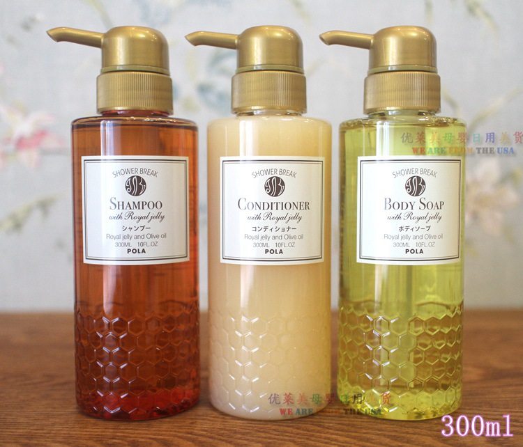 [USD 17.65] Japan hotel POLA Shower Break queen bee honey silicone free