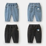 Детские осенние джинсы для мальчиков, штаны для девочек для выхода на улицу для раннего возраста, 1 лет