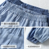 Детское джинсовое средство от комаров, штаны, летняя детская тонкая летняя одежда для мальчиков