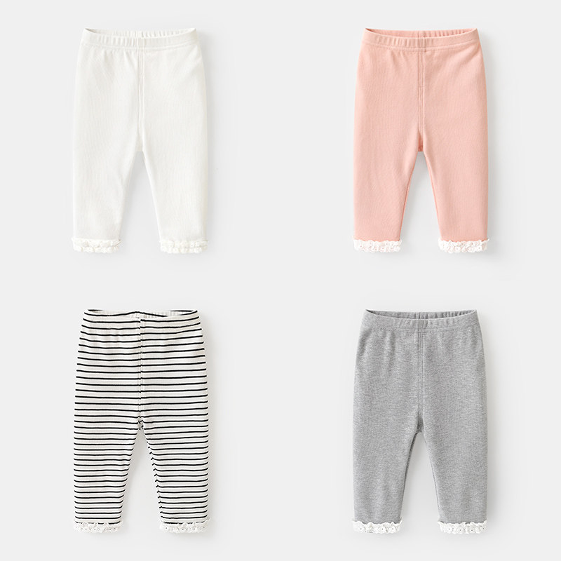 Baby clothes girl 90% inner lap pants long pants spring clothing spring autumn children female babies young children Y7484
