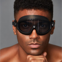 Sanya swimming goggles Net Red big frame waterproof anti-fog HD diving glasses equipped with adult childrens swimming glasses