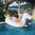 Sanya chính hãng Unicorn 270CM Water Mount Water Bơm nổi Giường nổi Hàng người lớn Vòng bơi trẻ em phao bơi naturehike Cao su nổi