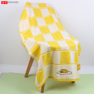 Golden egg yolk brother co-branded untwisted cotton bath towel