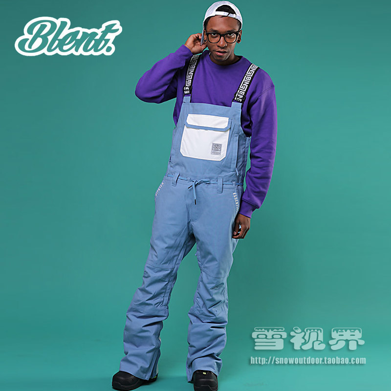 Snow Vision 1819 Korea Blent Ski Baby Bag Pants Outdoor Winter Pants Single and Double Board 01 Denim Blue