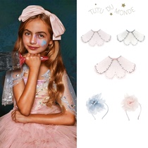 75 TUTU DU MONDE SS24 Fantasy Princess Lace Flower Hairband Hair Clip Shawl Girls Childrens Clothes