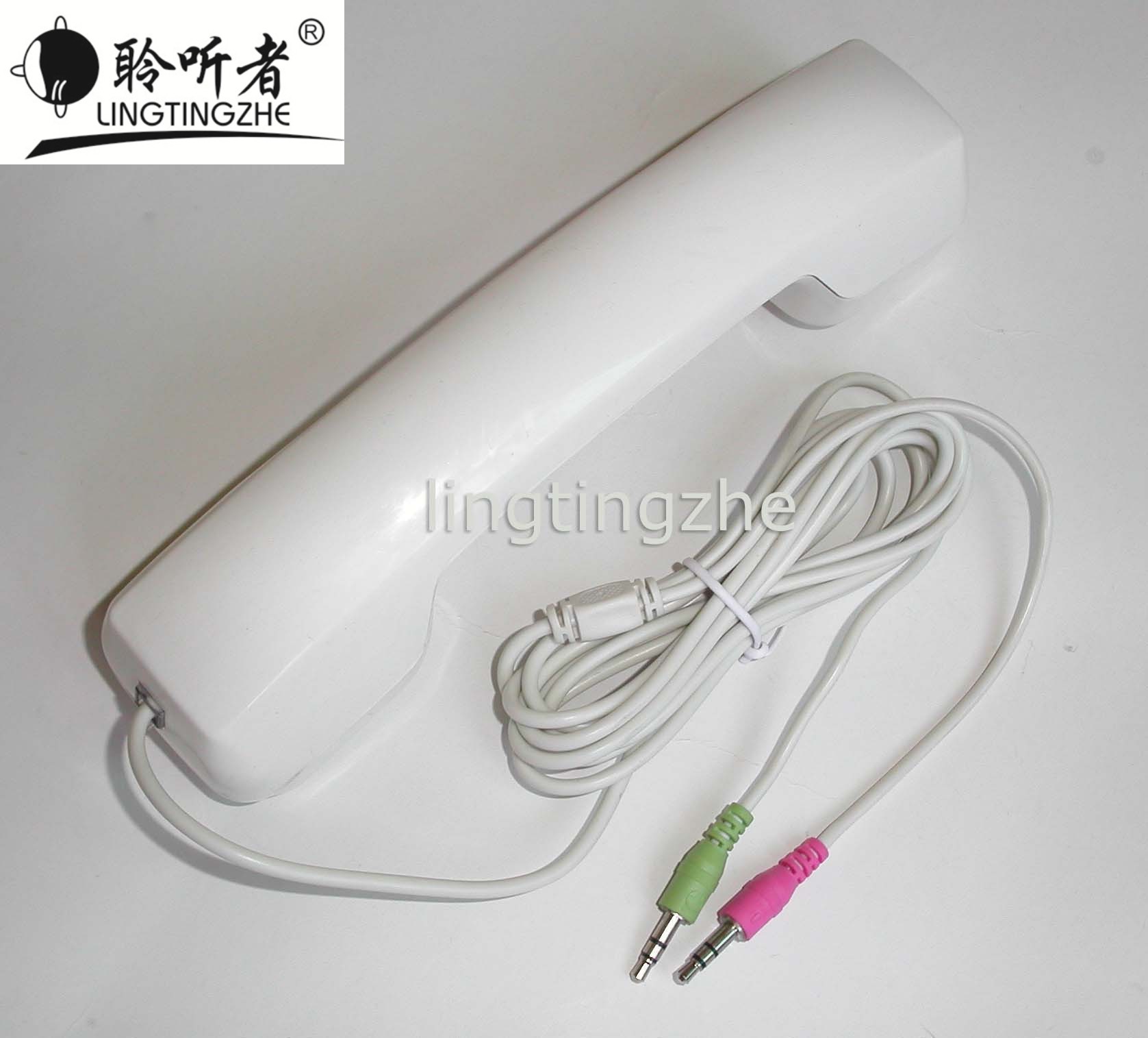 Retro telephone computer headset microphone KC network phone VOIP voice network telephone headset microphone