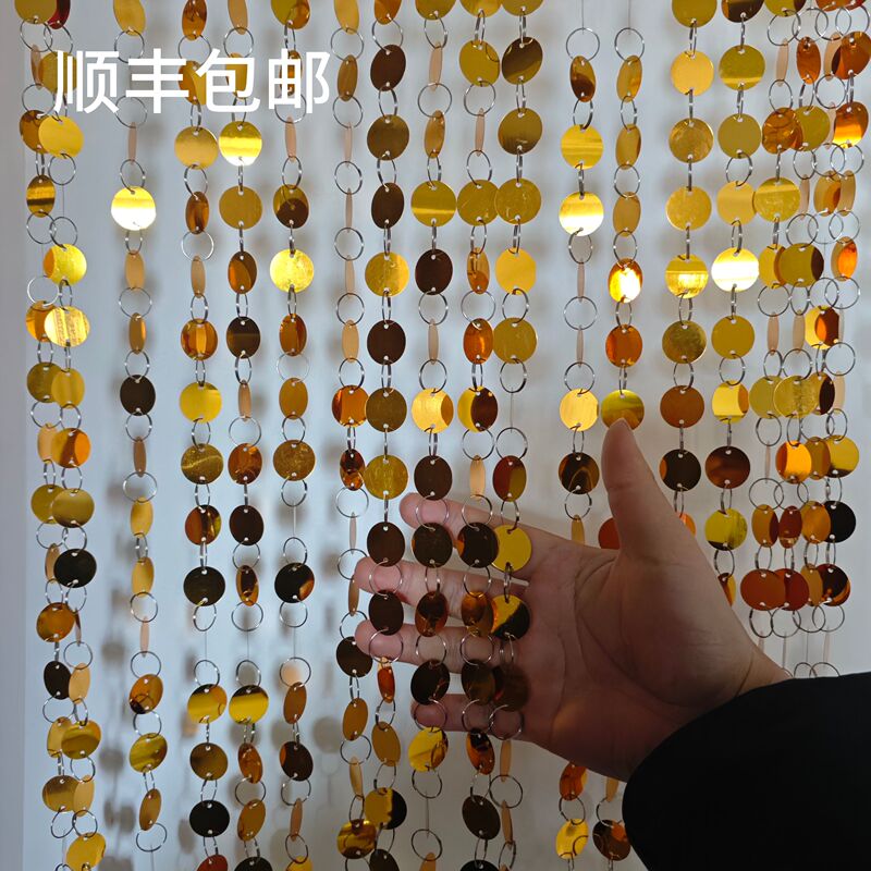2cm Sequin Strings with Gold and Silver Sequins for Decoration, Wedding Small Sequin Strips, Wedding Sequin Curtains, Small Sequin Strings 2cm Sequin Strings with Gold and Silver Sequins for Decoration, Wedding Small Sequin Strips, Wedding Sequin Curtains, Small Sequin Strings