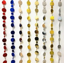 Shopping mall beautiful Chen Zhu curtain sequin curtain decoration wedding sequin string silver sequin curtain wedding bead curtain electroplating bead curtain