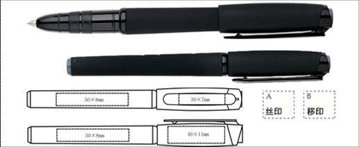 Neutral Advertising Pen Custom Publicity Water-based Pen Black Wholesale Print LOGO Set