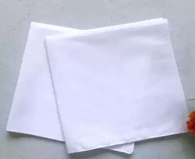 Cotton white handkerchief plain tie-dyed square scarf 41CM sweat towel wash face towel rubbing painting handmade DIY headscarf