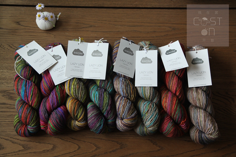 Kremke Soul Wool Hand-Dyed Soft Sock Yarn Lazy Lion