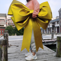 Christmas decoration decoration net red gold oversized sponge bow giant EVA shop festive wall pendant