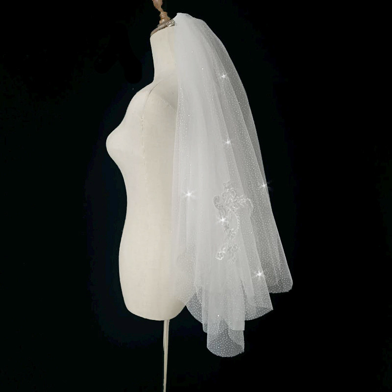 [USD 14.48] Luxury version of the starry sky shiny and short champagne