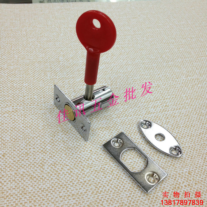 Pure Copper Tube Well Lock Cross Invisible Door Lock Concealed Door Lock Piping Lock Fireproof Door Piping Well Concealed Lock