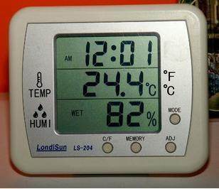 Longdison LS-204 electronic temperature and humidity meter with alarm bell indoor home thermometer high-precision LS204