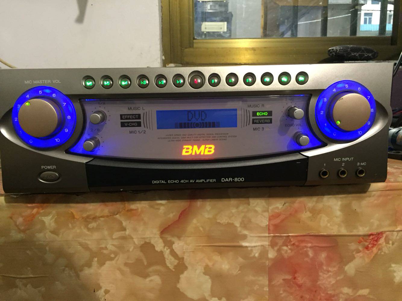 Used Japan BMB DAR-800 KTV karaoke amplifier send instruction manual