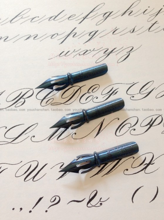 British English Calligraphy copperplate round body Flower body dip pen nib Hiro 40 Novice 1