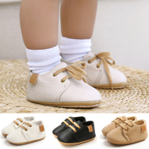 Baby shoes toddler shoes 100-day banquet shoes casual autumn soft rubber bottom shoes Korean version of male baby anti-drop shoes