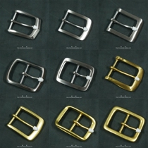 Naughty Pure Brass Strap Buckle Stainless Steel Strap Button Pin Button Day Character Buttoned Tanning Leather Cow Leather Belt Buckle Accessories