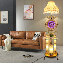 European simple modern living room coffee table clock floor lamp bedroom corner sofa side creative iron lamp lighting
