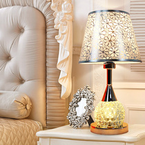 Table lamp Bedroom bedside Nordic American living room lamp Modern simple fashion warm creative remote control bedside lamp table lamp