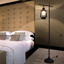 Retro floor lamp modern simple lantern kerosene lamp warm creative Nordic living room bedroom study vertical table lamp