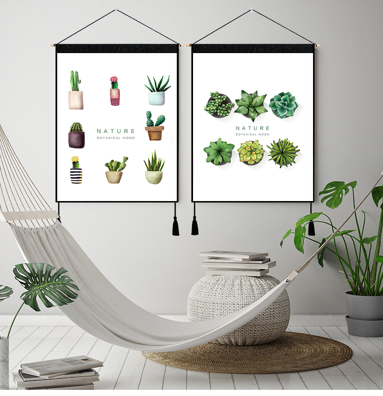 Bắc Âu treo ins phòng ngủ gió phòng khách treo tường sơn nền vải trang trí tường mặt dây chuyền trang trí tường tấm thảm thảm trang trí phòng khách
