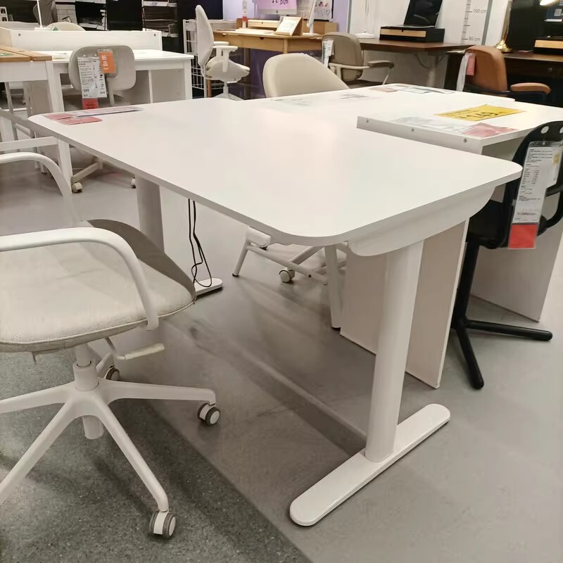 Authentic Ikea Electric Office Desk, Adjustable Height, Suitable for White-Collar Workers, Students, and Children, Nordic Style