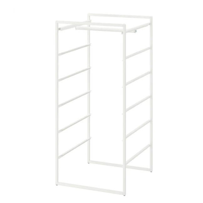 Ikea Unasal Shelving Unit with Clothes Rail, Balcony Rack Storage Rack Clothes Rack Shelving Unit Ikea Unasal Shelving Unit with Clothes Rail, Balcony Rack Storage Rack Clothes Rack Shelving Unit