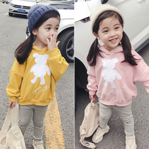 Girls plus velvet vests autumn and winter childrens tops foreign childrens winter clothes baby coats