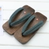 Sản phẩm mới mũi nhọn của nam Nhật Bản guốc dép Thời trang dép xỏ ngón guốc giày Giày đầu vuông giày gỗ xương cá nam - Dép Dép