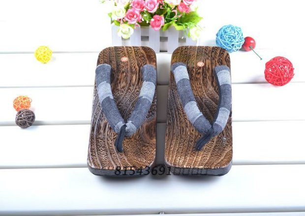 Quý ông và kimono đốt bè của người đàn ông bè bè Ark đi dép bằng gỗ xương quai xanh dép da bò