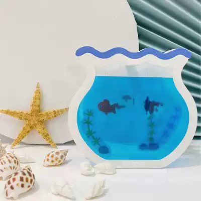 Japanese literature and art exquisite heart year fish stereo greeting card summer 3D goldfish tank ornaments Teacher's Day blessing ceremony