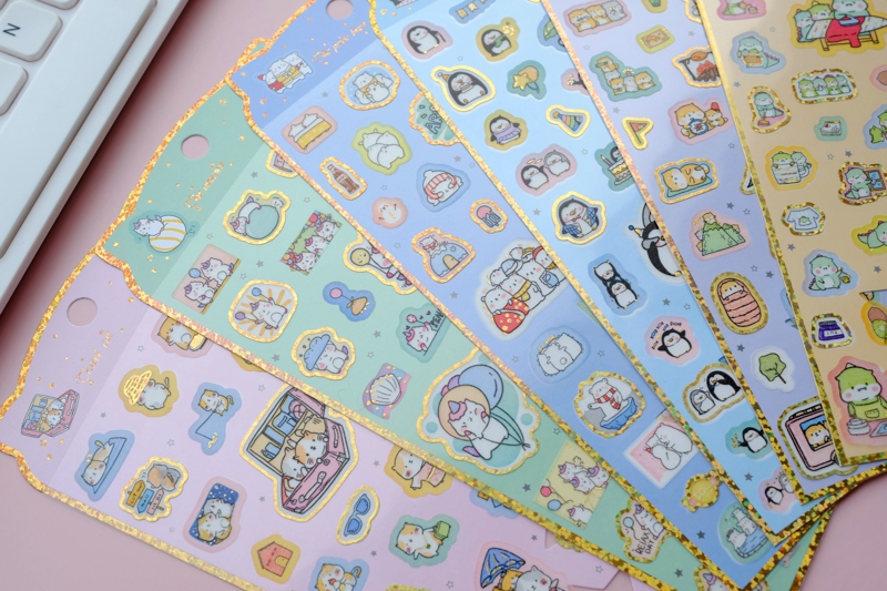 Miss Card New Day Style Second Season Heaps Pile Small Animal Cat Ears Series Handbooks Perimeter DIY Stickers Sticker