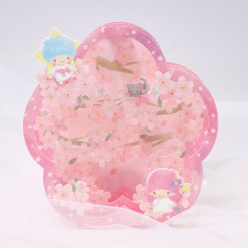 Japanese Spring Solid Greeting Cards Double Neutron Stars Cherry Blossom Decoration Pendulum Valentine's Day to send girlfriends for birthday blessings