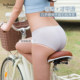 Six Rabbits Ice Silk Seamless Underwear Girls Underpants Ladies Skin Tone Antibacterial Sports Shorts Peach Pants