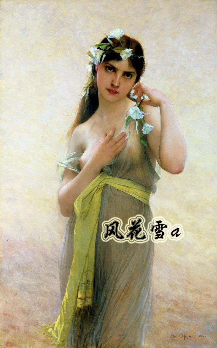Super Clear Color Cross Stitch Redrawing Paper Source File Oil Painting Girl Holding a Mandolin 230-369