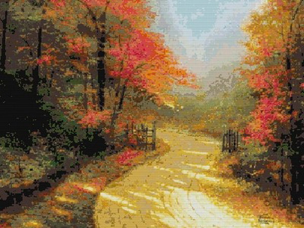 Ultra Clear Colored Cross Stitch Redrawing Drawings Source File Maple Woods