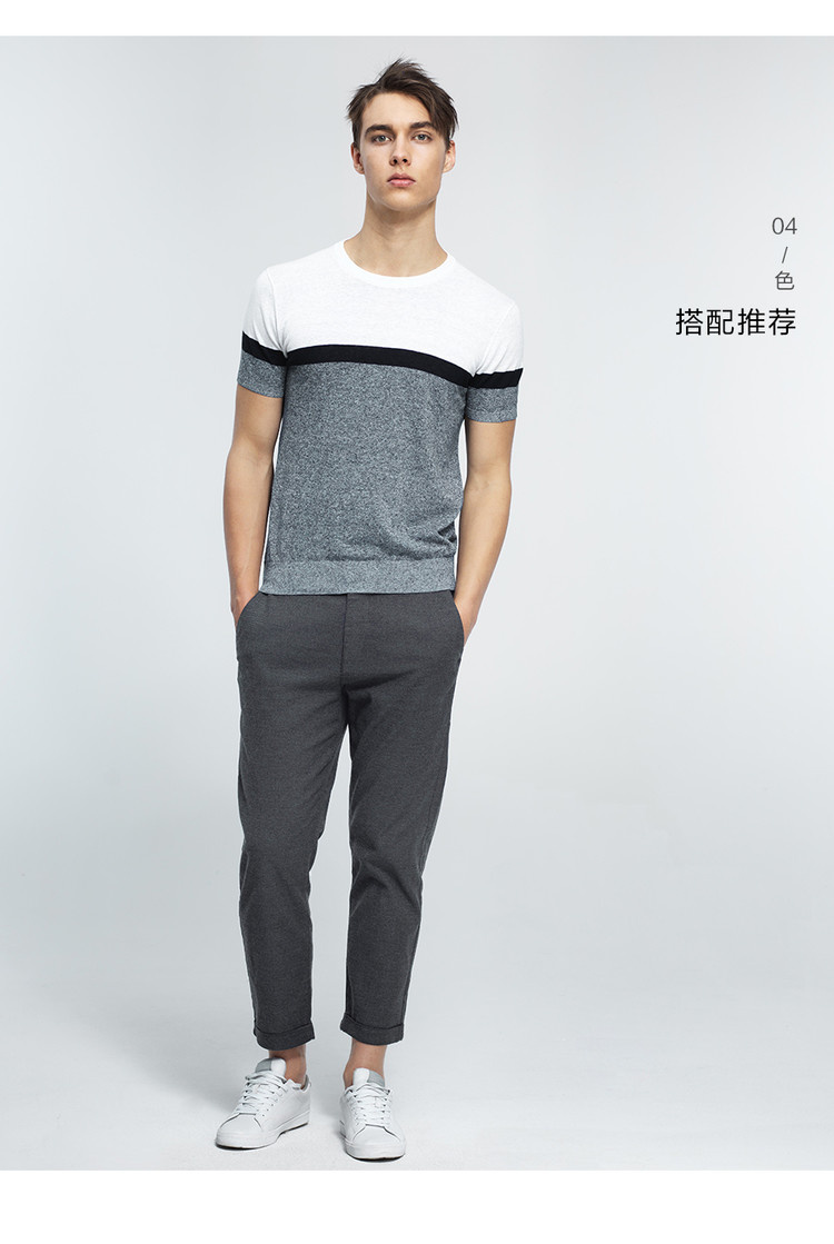 Authentic Giordano chín quần nam tự canh Mới cotton co giãn chân hẹp quần chân quần giản dị 01127251 quần jean nam cao cấp