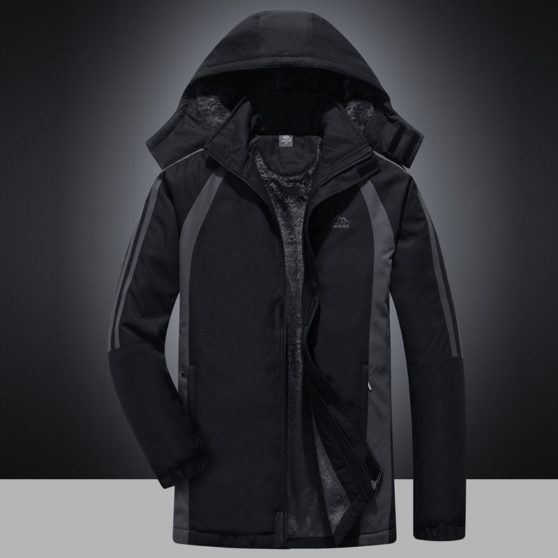 Men plus jacket warm cotton clothing in autumn winter casual cotton clothes comfortable wind and cold-proof jacket