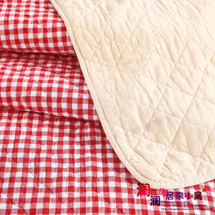 Bông cà phê đỏ mục vụ Hàn Quốc bông được giặt bằng máy điều hòa không khí bằng cách trải giường mùa hè mát mẻ là ba mảnh drap trải giường