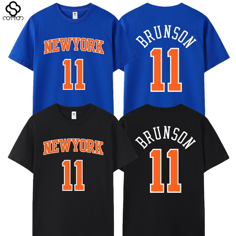 Knicks Brunson T-Shirt No. 11 Jersey Short-Sleeved Training Uniform New York City Basketball Large Size Sports and Leisure Knicks Brunson T-Shirt No. 11 Jersey Short-Sleeved Training Uniform New York City Basketball Large Size Sports and Leisure