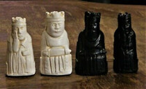 Louis Island chess hand casting collector King 3 5 black white 870 widget living room