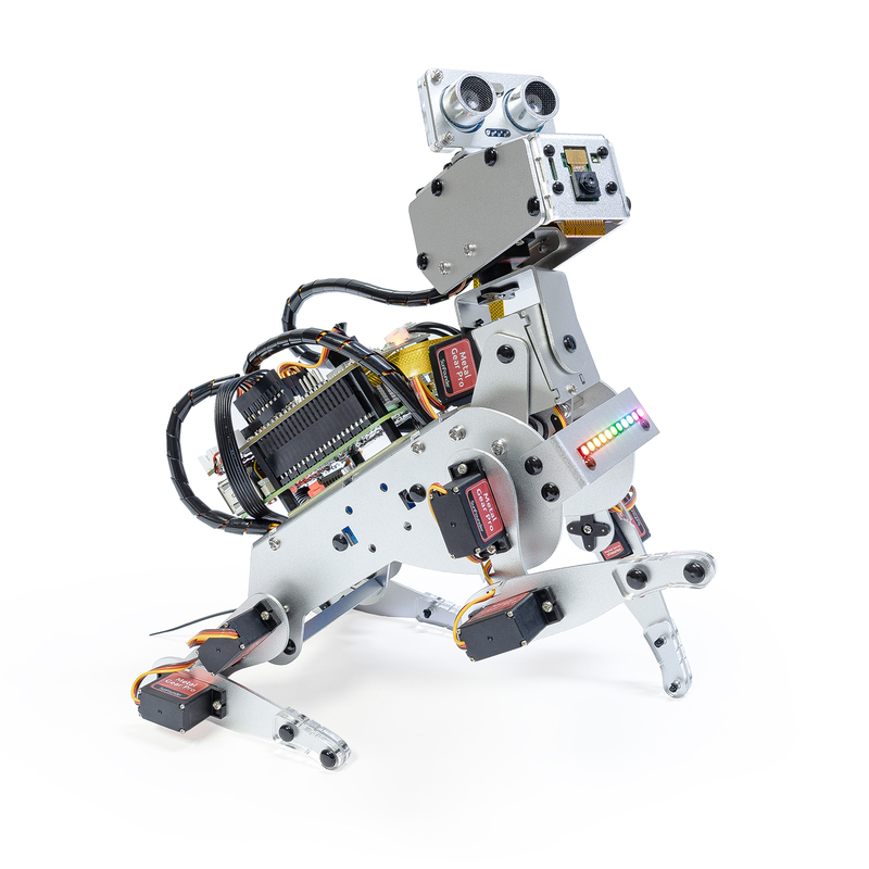Sunfounder Raspberry Pi 5/4/3B+/Zero 2W Artificial Intelligence Programming Aluminum Alloy Robot Dog Pidog Sunfounder Raspberry Pi 5/4/3B+/Zero 2W Artificial Intelligence Programming Aluminum Alloy Robot Dog Pidog